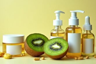 Kíwifélék és bőrápoló termékek frissítő kombinációja