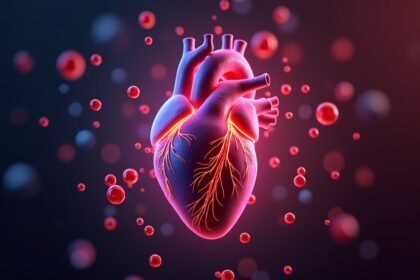 Illusztráció a szív egészségéről, nitroglicerin jótékony hatásaival