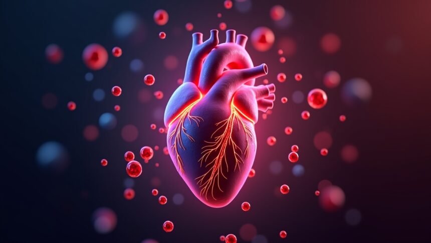 Illusztráció a szív egészségéről, nitroglicerin jótékony hatásaival