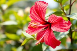 Hibiszkusz virág, a természet erejének jótékony képviselője