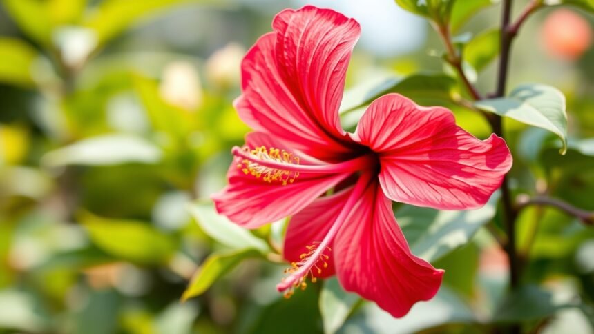 Hibiszkusz virág, a természet erejének jótékony képviselője