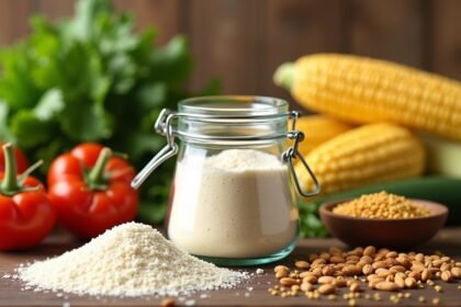 Kukoricakeményítő és friss zöldségek az egészséges táplálkozásért