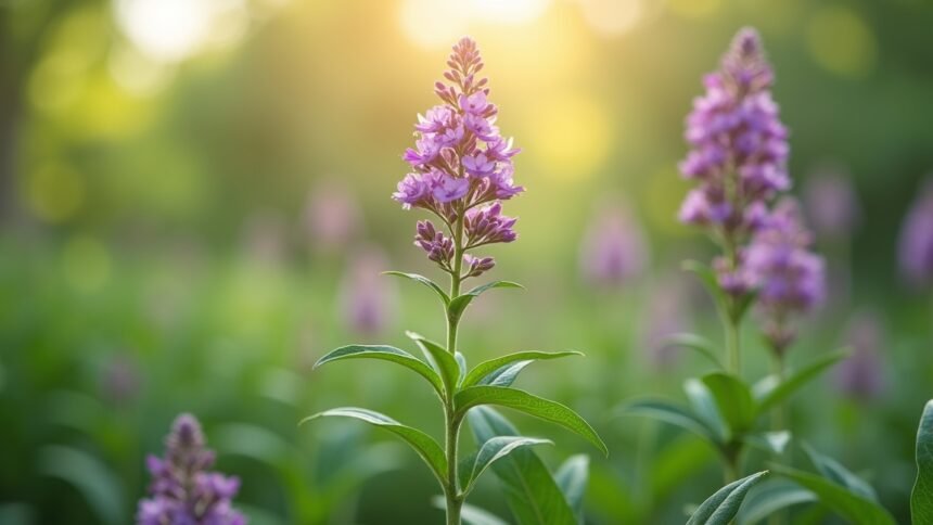 A macskagyökér virágának közeli képe napfényben