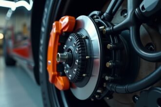 Fékek és fékrendszerek részletes képe járműben.