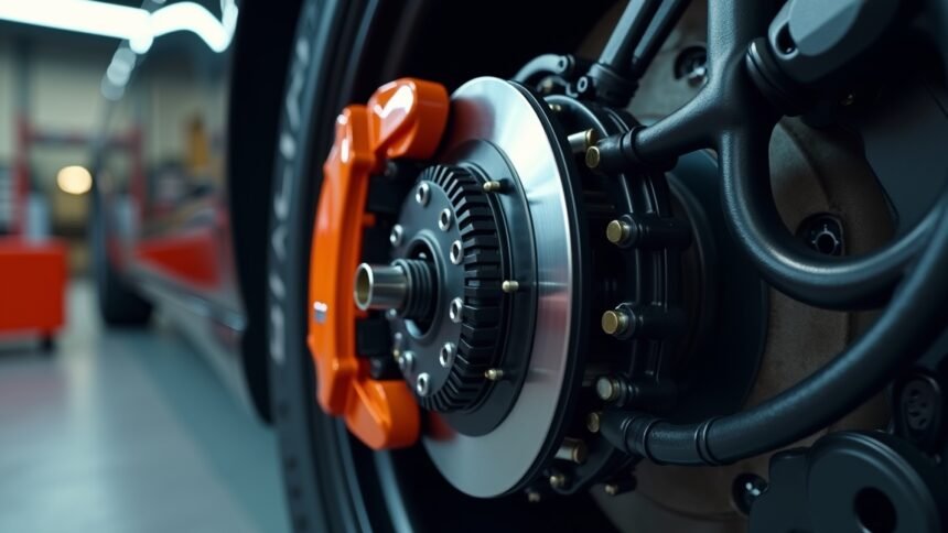Fékek és fékrendszerek részletes képe járműben.