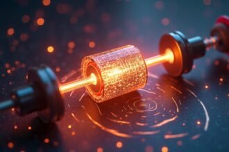 A magnetron és elektromágneses sugárzás működése, fényes háttérben.