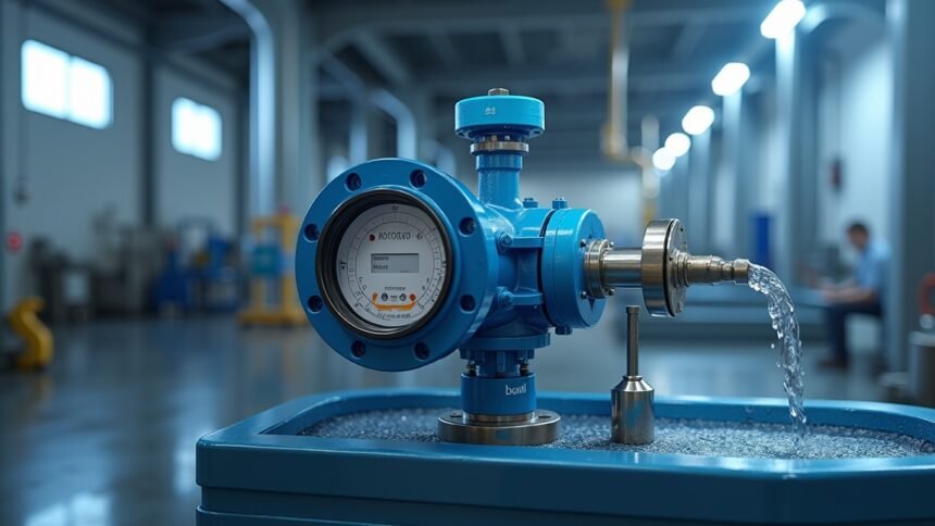 Ipari rotaméter víz áramlásmérő a laboratóriumban