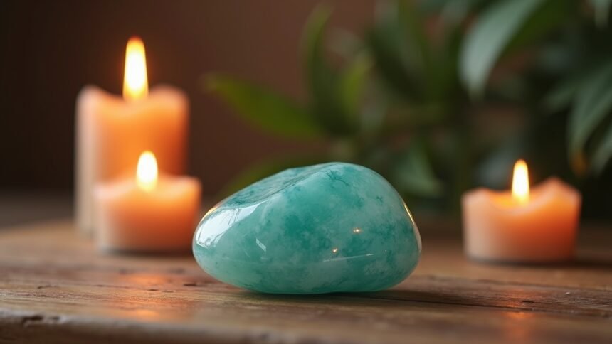 Amazonit kő gyógyító ereje gyertyákkal