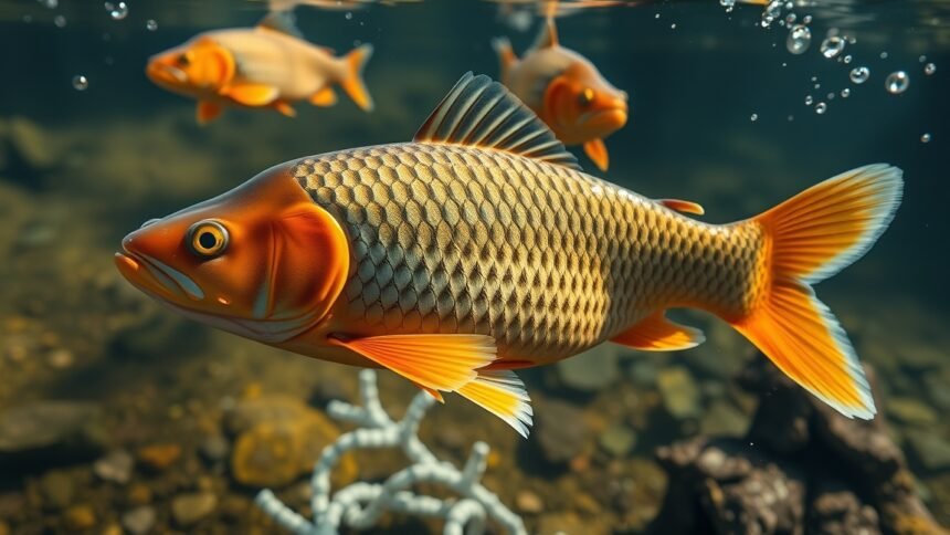 Pontyúszmás a vízben, a hidegfront hatásaira utalva.