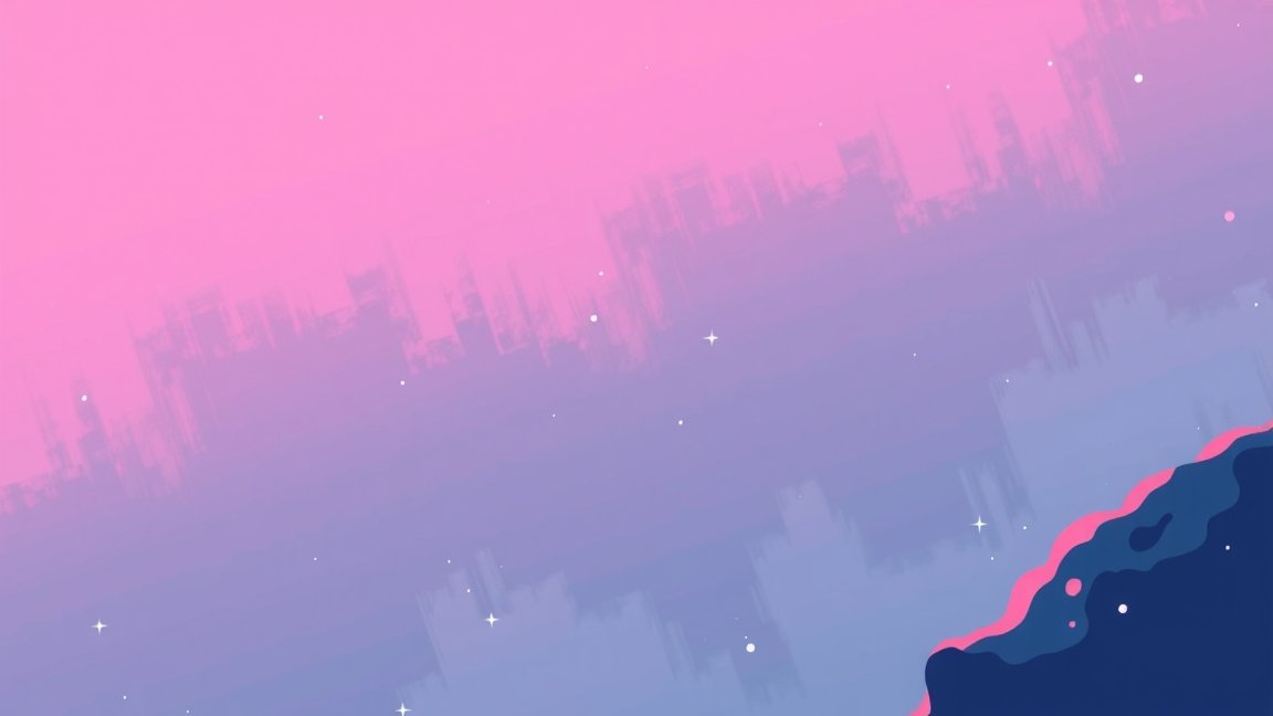 Színes gradient háttér, csillagokkal díszítve.