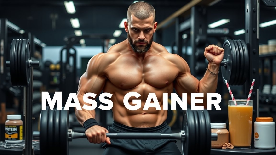 Izomtömeg növelés érdekében edző férfi a teremben