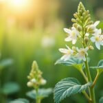 Fehér virágok természetes környezetben a gyulladáscsökkentésért