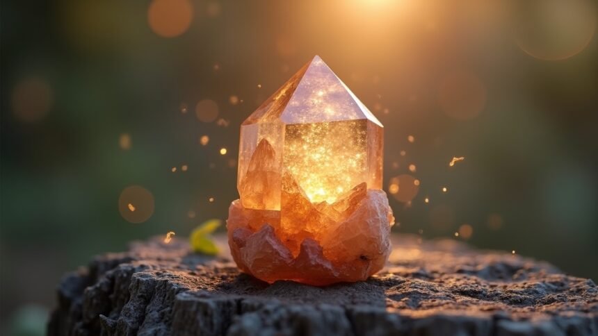 Füstkvarc kristály fényben, energikus és tiszta hatásokkal.