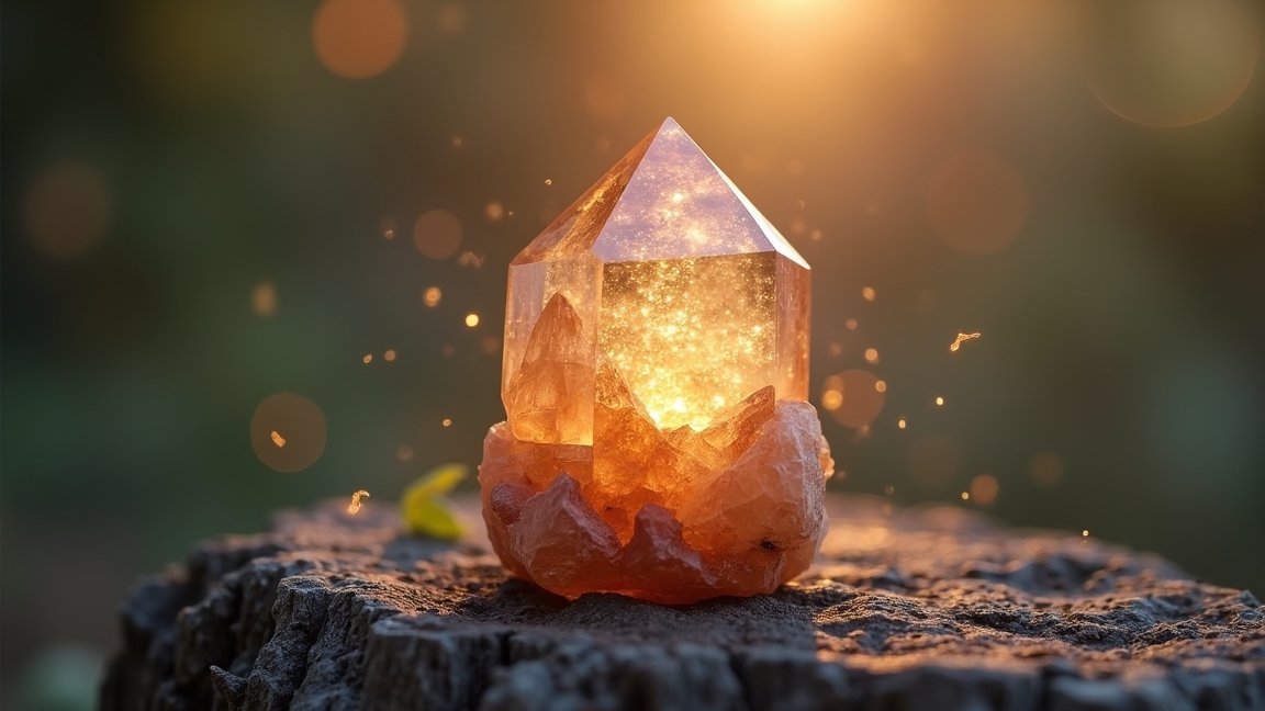 Füstkvarc kristály fényben, energikus és tiszta hatásokkal.