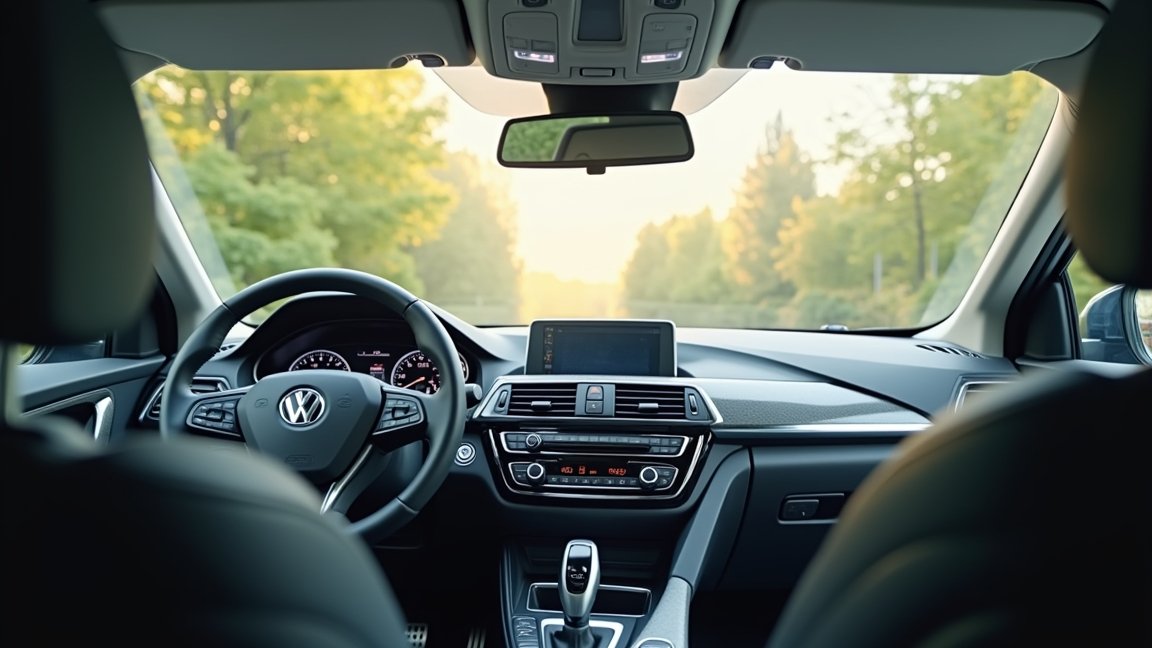 Volkswagen belső tér, modern designnal és komfortos környezettel.