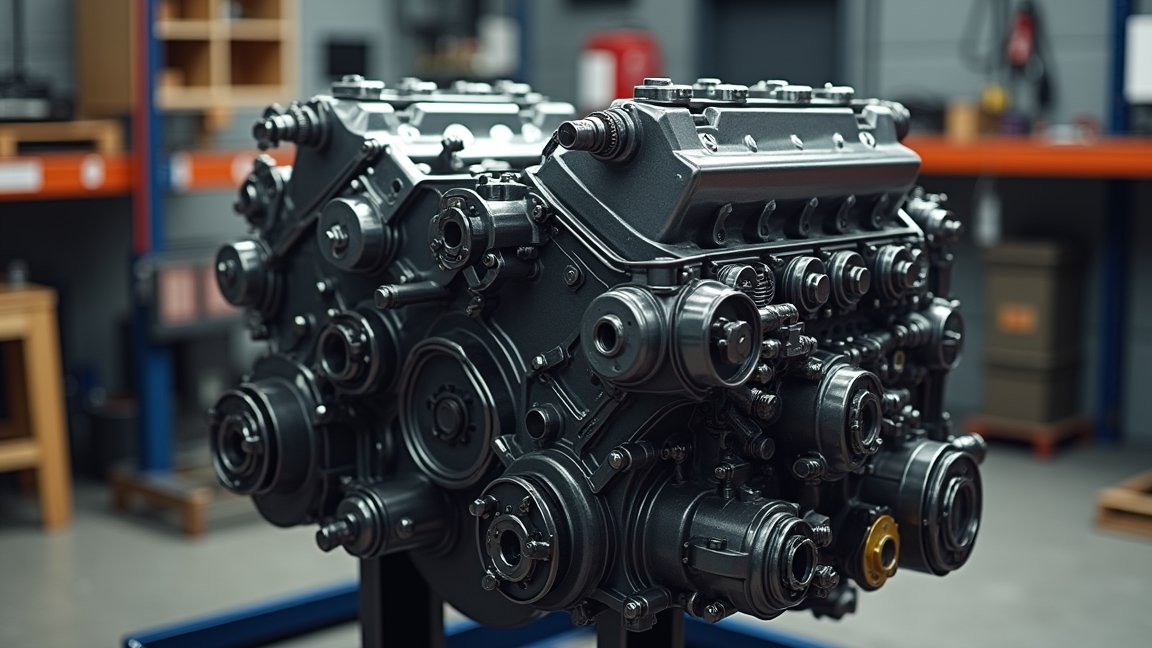 1.7 CDTI motor részletes nézete, bemutatva a műszaki elemeket.