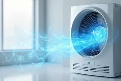 Aereco EM 916 energiatakarékos lakásszellőztető működés közben