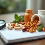 Táplálékkiegészítők különböző formái, vitaminok és gyógynövények