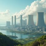Atomenergia üzemeltetése egy gyönyörű tájban