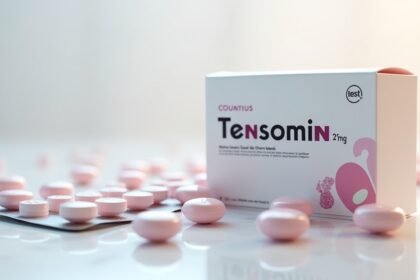 Tensomin 25 mg tabletták és csomagolás